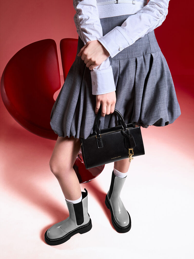 Kerry Top Handle Bag, Black, hi-res