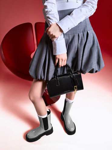 Kerry Top Handle Bag, Black, hi-res