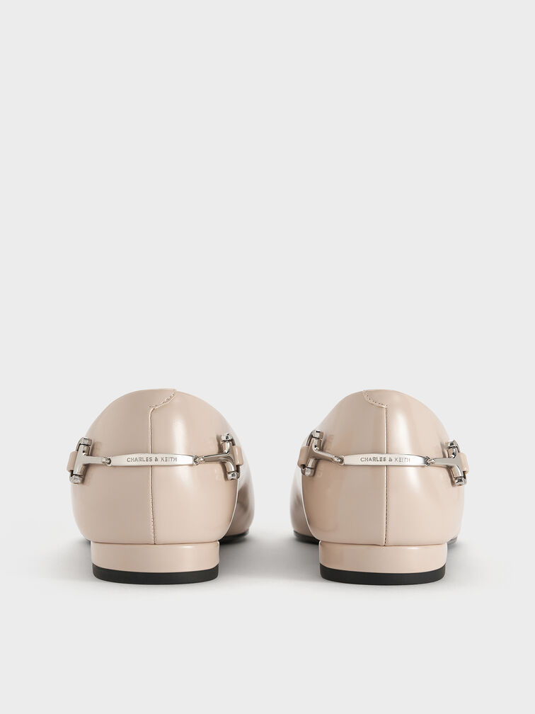 Erinna Metallic-Accent Pointed Flats, Sand, hi-res