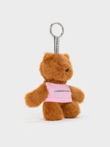 Dodie Pink-Shirt Bear Charm, Multi, hi-res
