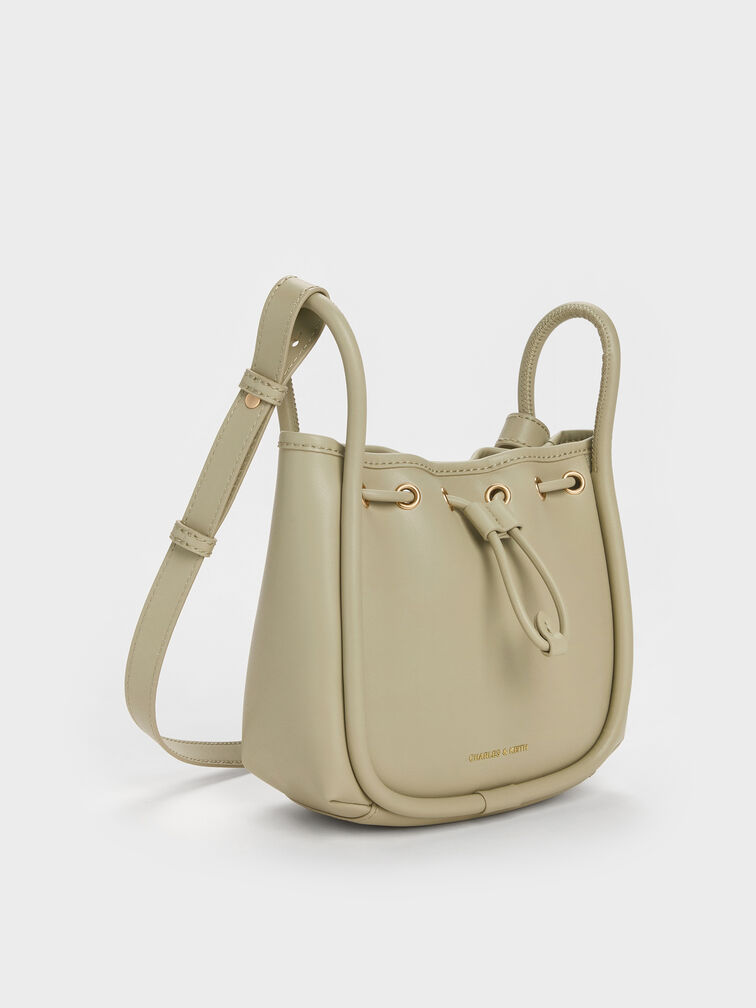 Lyla Tubular Bucket Bag, Pale Olive, hi-res