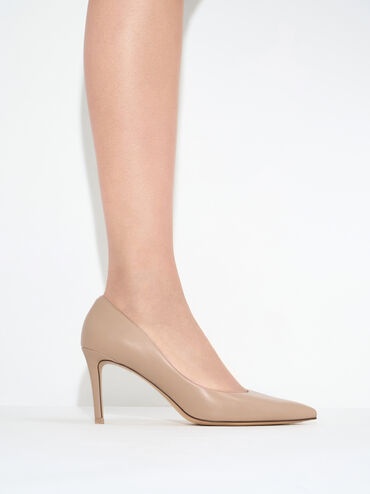 Emmy Pointed Toe Stiletto Pumps, Nude, hi-res