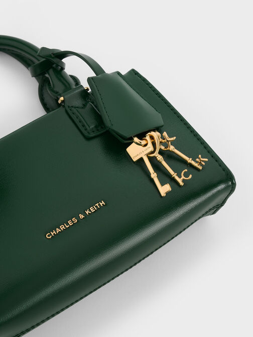 Mini Kerry Top Handle Bag, Dark Green, hi-res