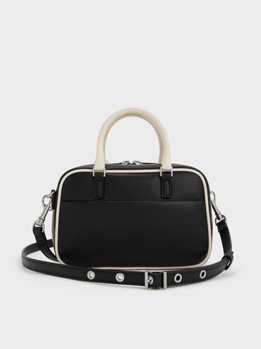 Mini Sianna Two-Tone Bowling Bag, Multi, hi-res