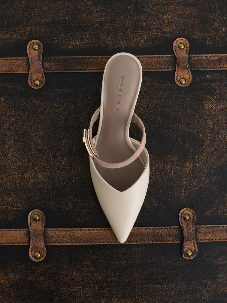 Lando Heeled Mules, Chalk, hi-res