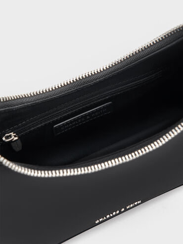 Lane Chain-Strap Shoulder Bag, Noir, hi-res