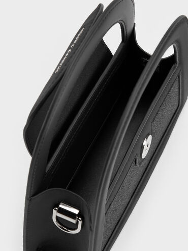 حقيبة إيست بتصميم لامع, أسود كلاسيكي, hi-res