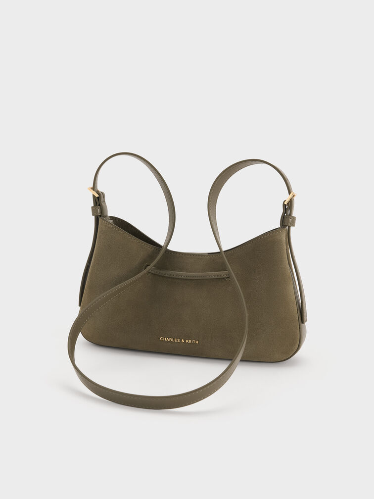 Mila Shoulder Bag, Deep Olive, hi-res