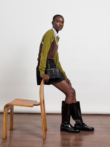 Enola Top Handle Vanity Bag, Black, hi-res