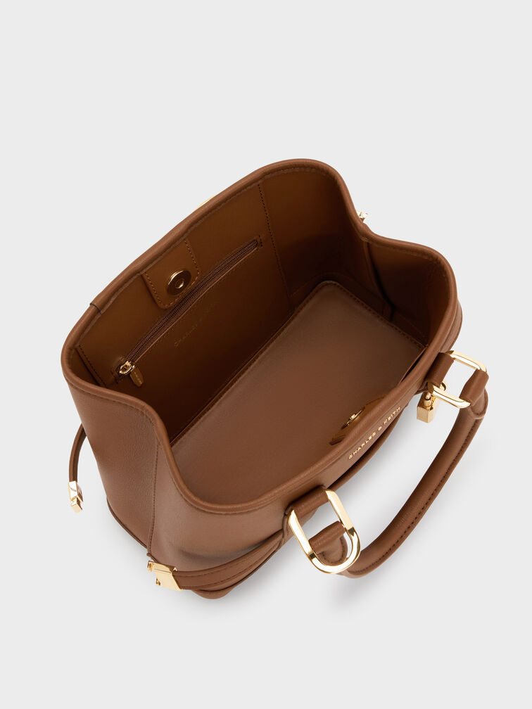 Mini Scottie Tote Bag, Chocolate, hi-res