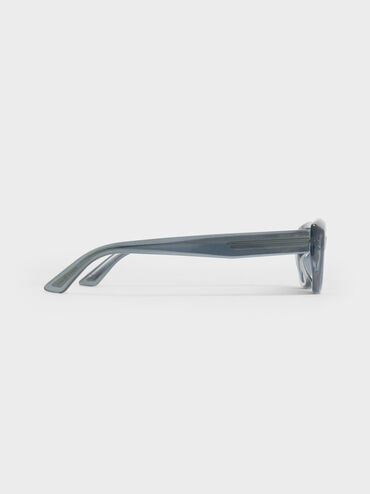 Bijou Cateye Sunglasses, Teal, hi-res