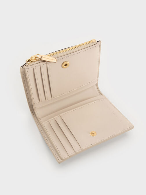 محفظة صغيرة هندسية بألوان متداخلة من ميدوري, متعدد البني, hi-res