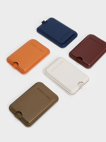 Cyrus Leather Bi-Fold Card Holder, Burgundy, hi-res