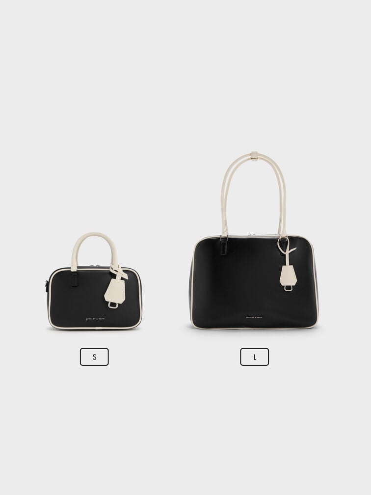 Mini Sianna Two-Tone Bowling Bag, Multi, hi-res