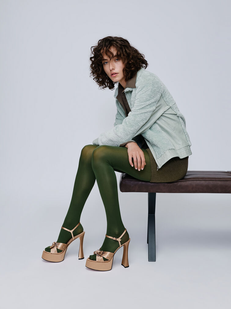 Jayce Crystal Platform Sandals, Nude, hi-res