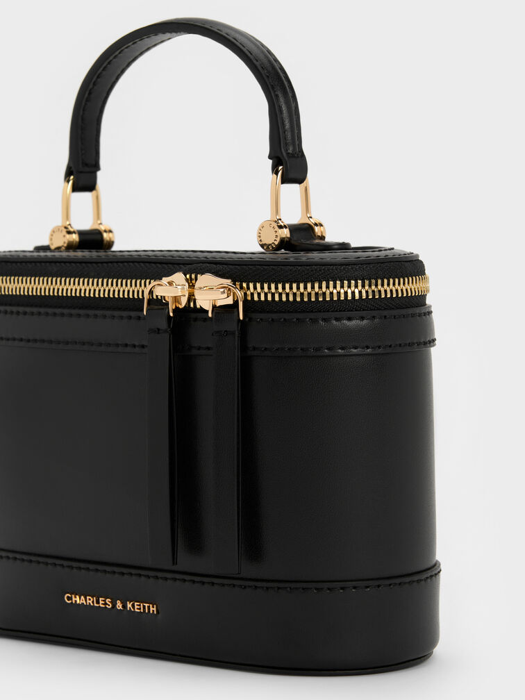 Enola Top Handle Vanity Bag, Black, hi-res