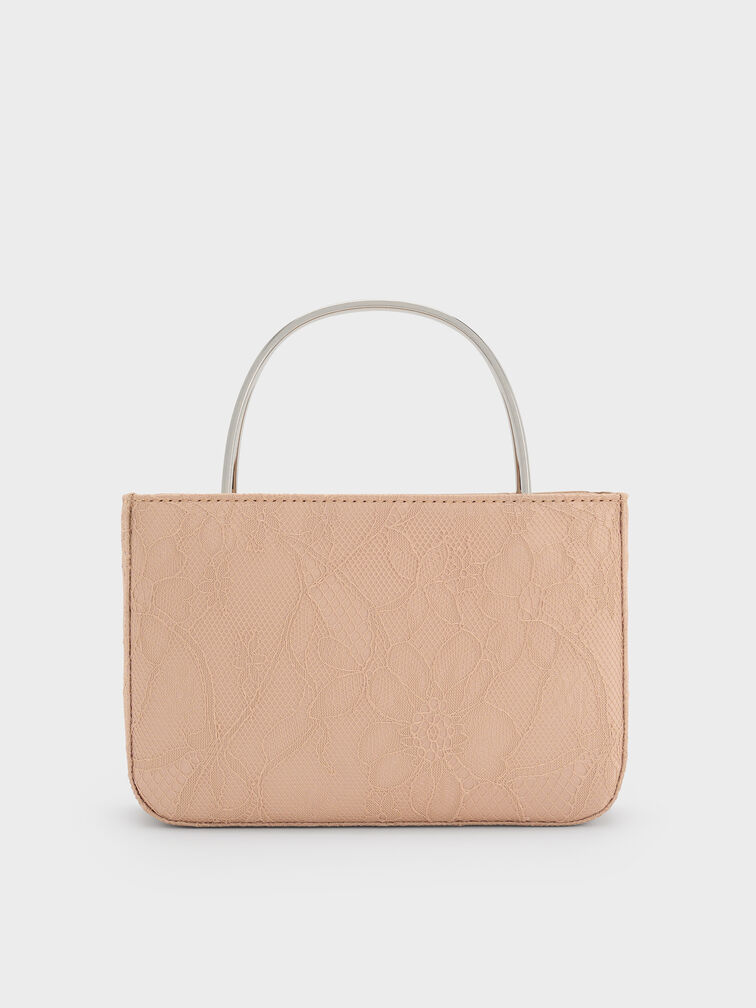 حقيبة جيني من الدانتيل والساتان بمقبض من الأعلى, نود ناعم مزخرف, hi-res