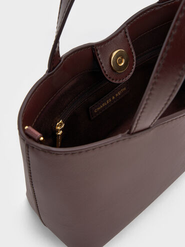 شنطة توت ليليبت بإكسسوار معدني, برقوقي أنيق, hi-res