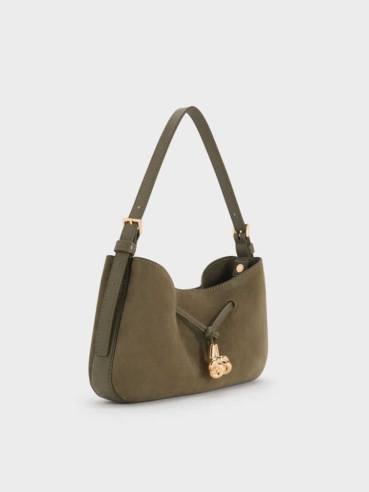 Mila Shoulder Bag, Deep Olive, hi-res