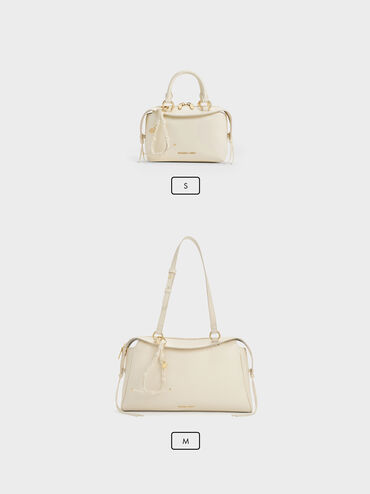 Haylen Braided-Charm Tote Bag, Cream, hi-res