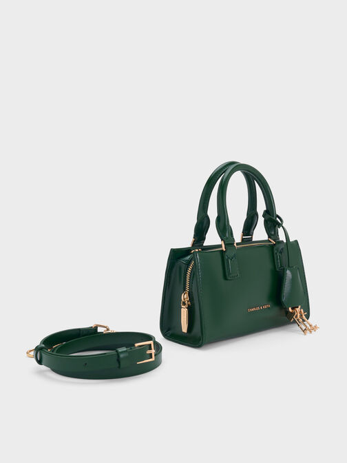 Mini Kerry Top Handle Bag, Dark Green, hi-res