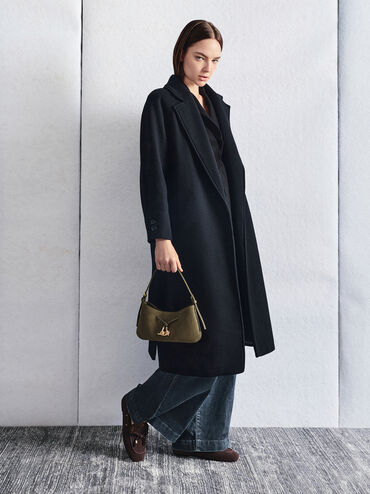 Mila Shoulder Bag, Deep Olive, hi-res