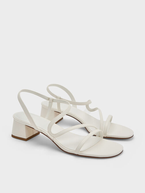 Arden Wavy Slingback Sandals, Chalk, hi-res