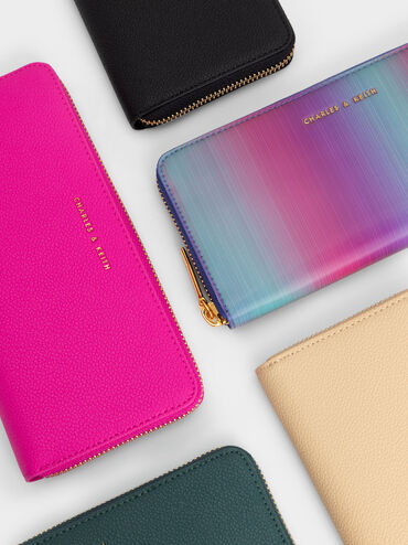 Dulcie Zip-Around Long Wallet, Beige, hi-res