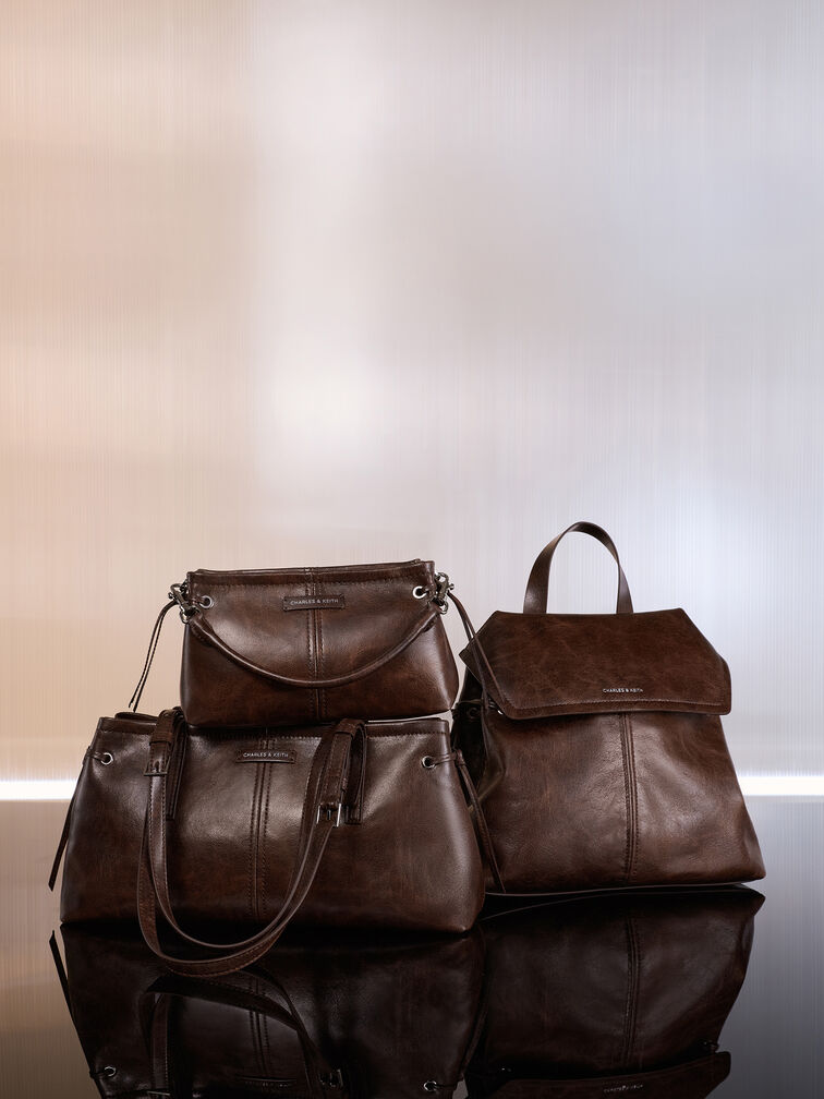 حقيبة يد, بني مطفي, hi-res