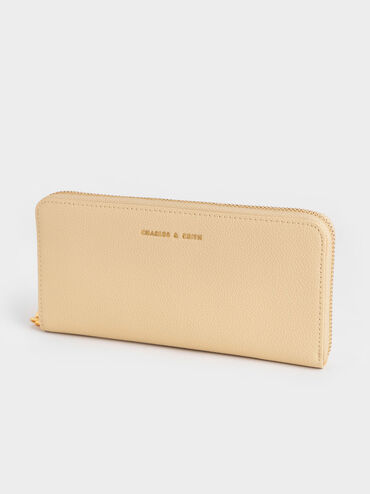 Dulcie Zip-Around Long Wallet, Beige, hi-res