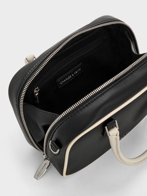 Mini Sianna Two-Tone Bowling Bag, Multi, hi-res