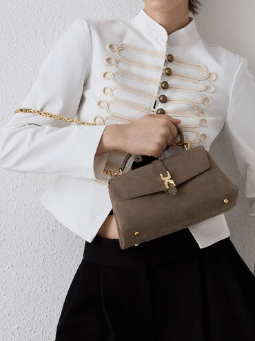 Adalyn Top Handle Bag, Stone Grey, hi-res