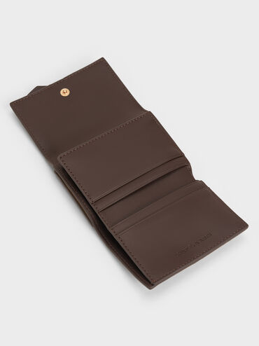 محفظة صغيرة كالا بتصميم ثنائي اللون وحمالة معقودة, رملي ذهبي هاديء, hi-res