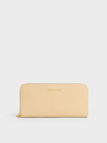 Dulcie Zip-Around Long Wallet, Beige, hi-res