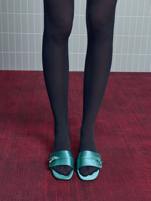 صنادل سلايد من الساتان, شرشيري, hi-res