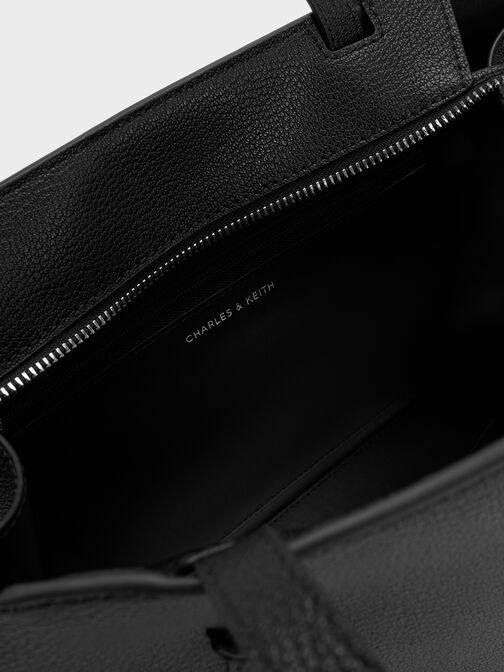 حقيبة توت من ألين بمقابض طويلة للحمل على الكتف, أسود كلاسيكي, hi-res