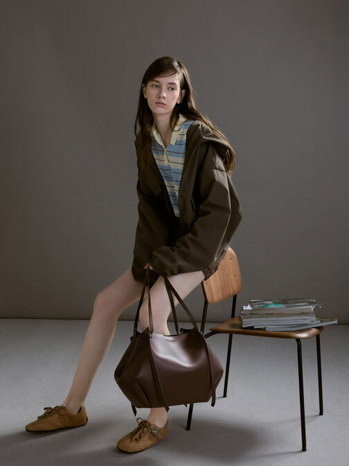 XL Calla Tote Bag, Espresso Brown, hi-res