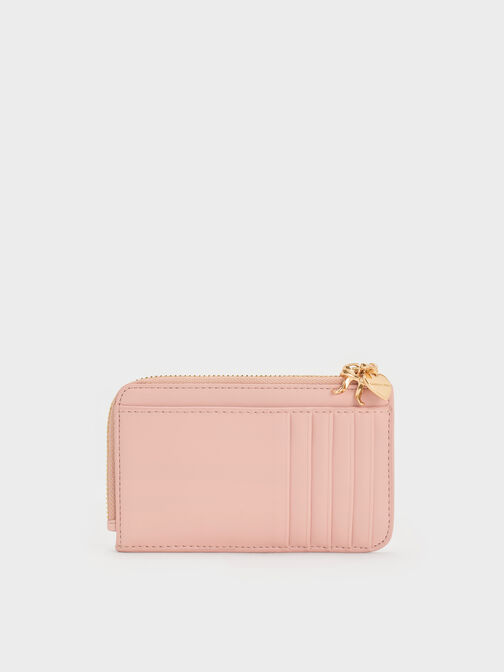 Arrietty Quilted Zip-Around Wallet, Light Pink, hi-res