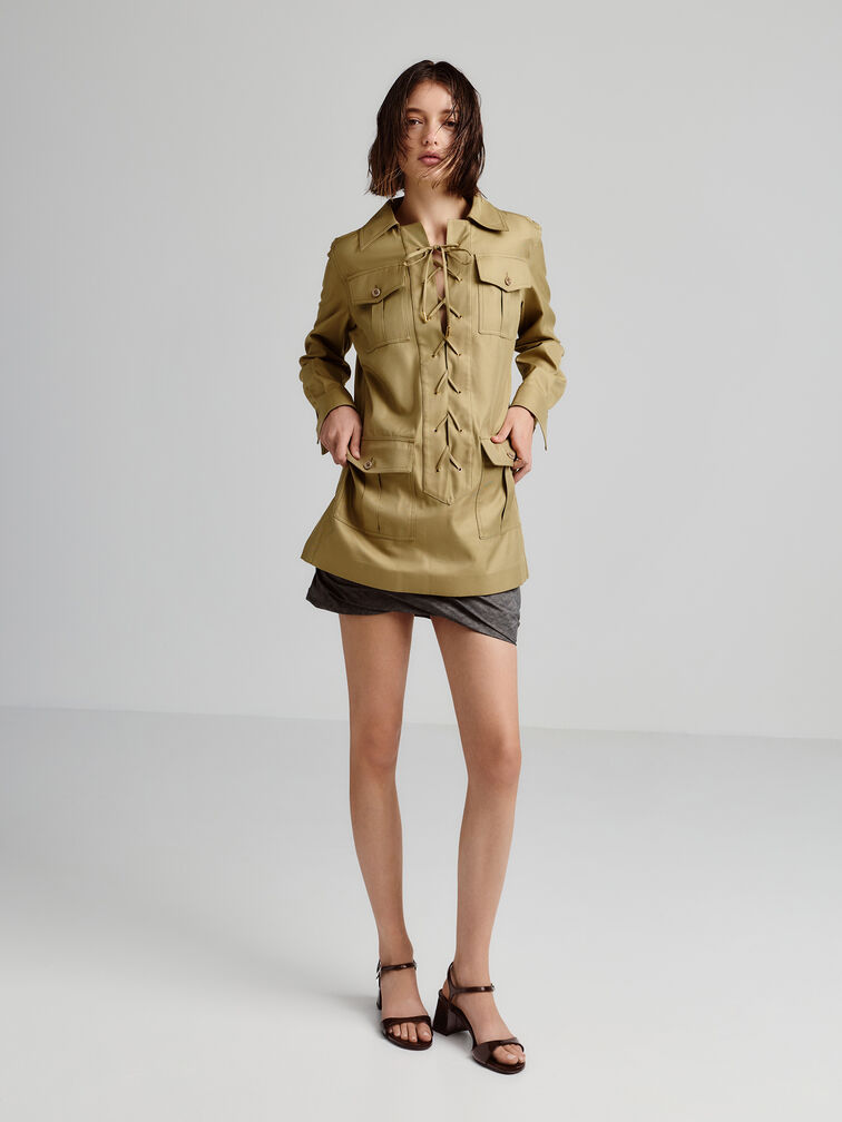 Betty Patent Block-Heel Sandals, Dark Brown, hi-res