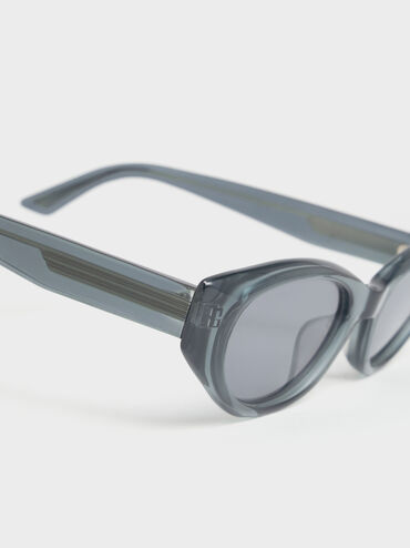 Bijou Cateye Sunglasses, Teal, hi-res