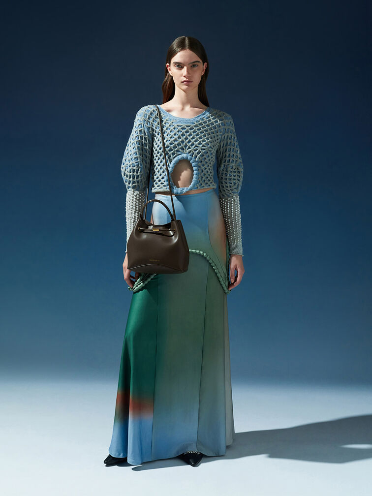 حقيبة سيبيل أنيقة بحزام علوي, طحلبي داكن, hi-res