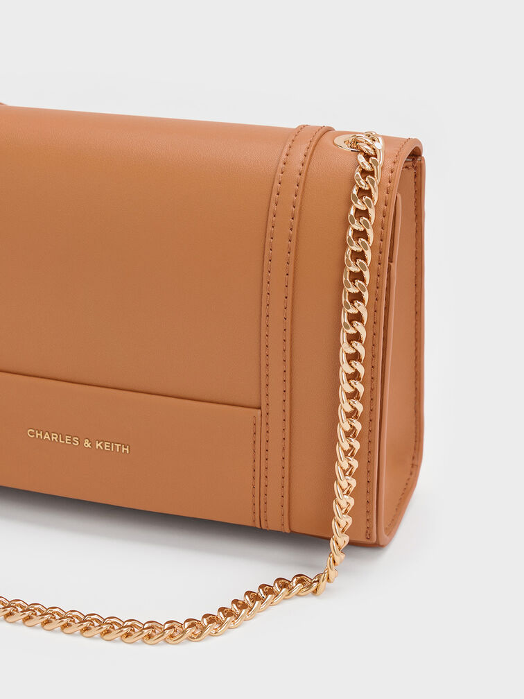 Shalia Chain-Strap Shoulder Bag, Russet Brown, hi-res