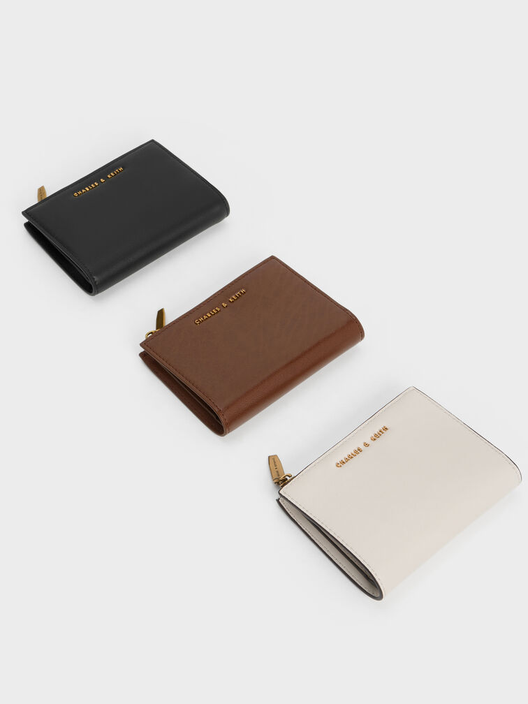 Harmonee Top-Zip Small Wallet, Black, hi-res