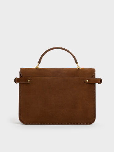 Mini Chance Turn-Lock Crossbody Bag, Pecan Brown, hi-res