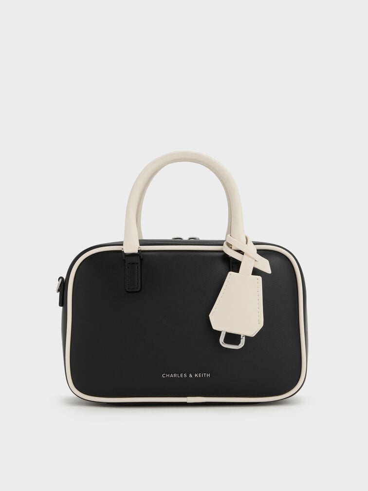 Mini Sianna Two-Tone Bowling Bag, Multi, hi-res
