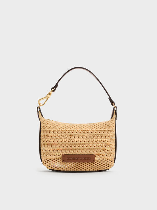 Micro Ida Knitted Bag, Beige, hi-res