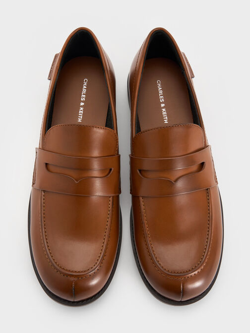 Arven Penny Loafers, Tan, hi-res