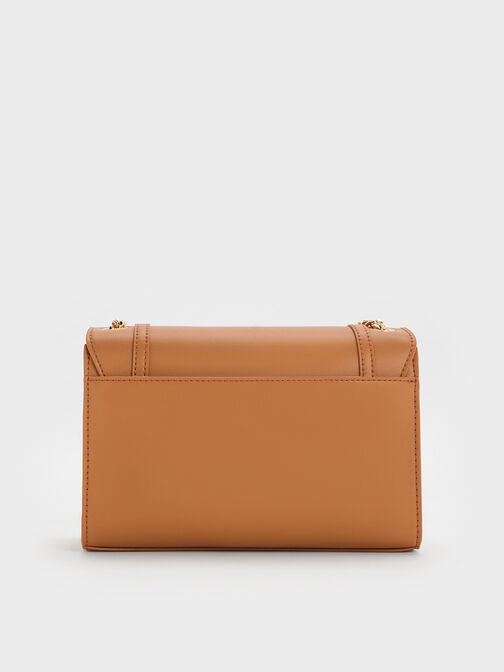 Shalia Chain-Strap Shoulder Bag, Russet Brown, hi-res