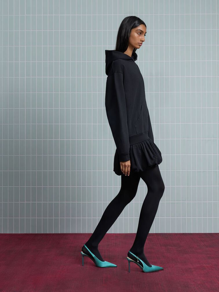 حذاء سلينغ باك (بامبس) من الساتان, شرشيري, hi-res