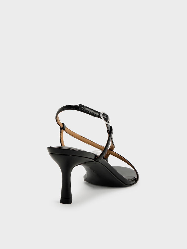 Raina Toe-Ring Heeled Sandals, Black, hi-res